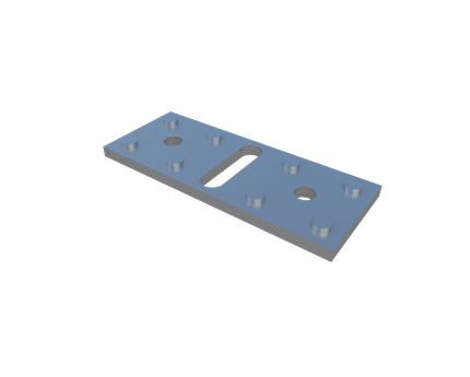 Пластина стальная крепежная для Line Frame регулируемая Level Plate Bend